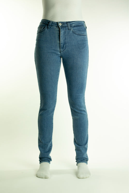 TKD AMBER HIGH RISE STRETCH SLIM SKINNY JEANS - SKY BLUE