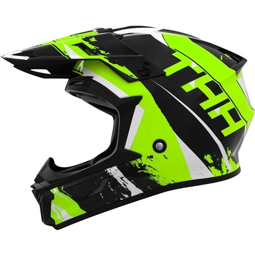 THH T710X YOUTH RAGE HELMET - BLACK/GREEN