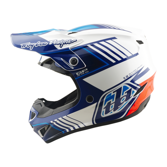 Troy Lee Designs 26.1 SE4 GP Pro MIPS Helmet - Segment Blue
