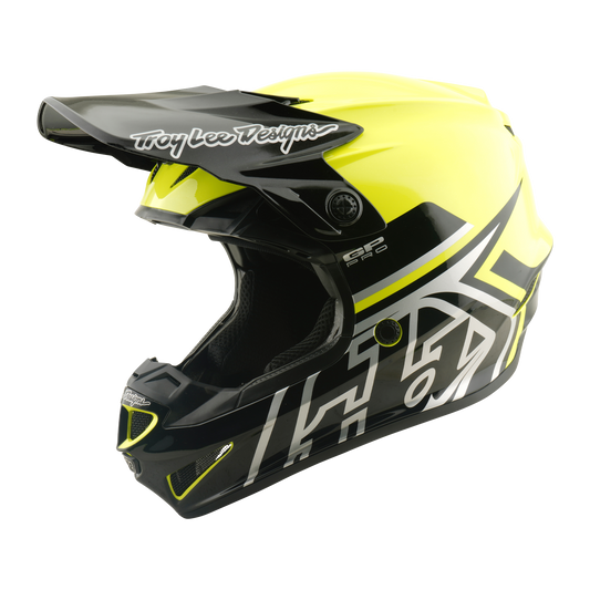 Troy Lee Designs 26.1 Youth SE4 GP Pro MIPS Helmet - Mono Flo Yellow