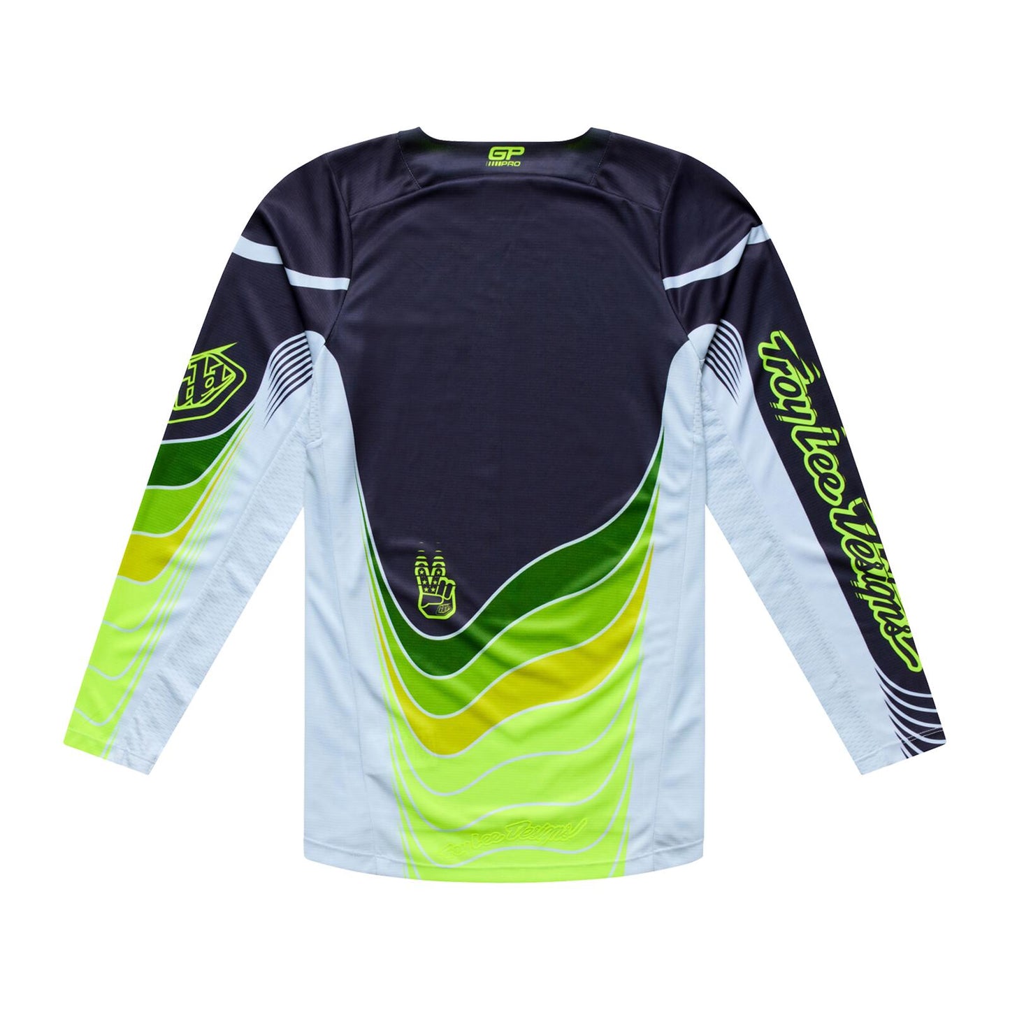 TLD 26.2 GP Pro Jersey - Stagger Gunmetal / Neo Yellow - view 2