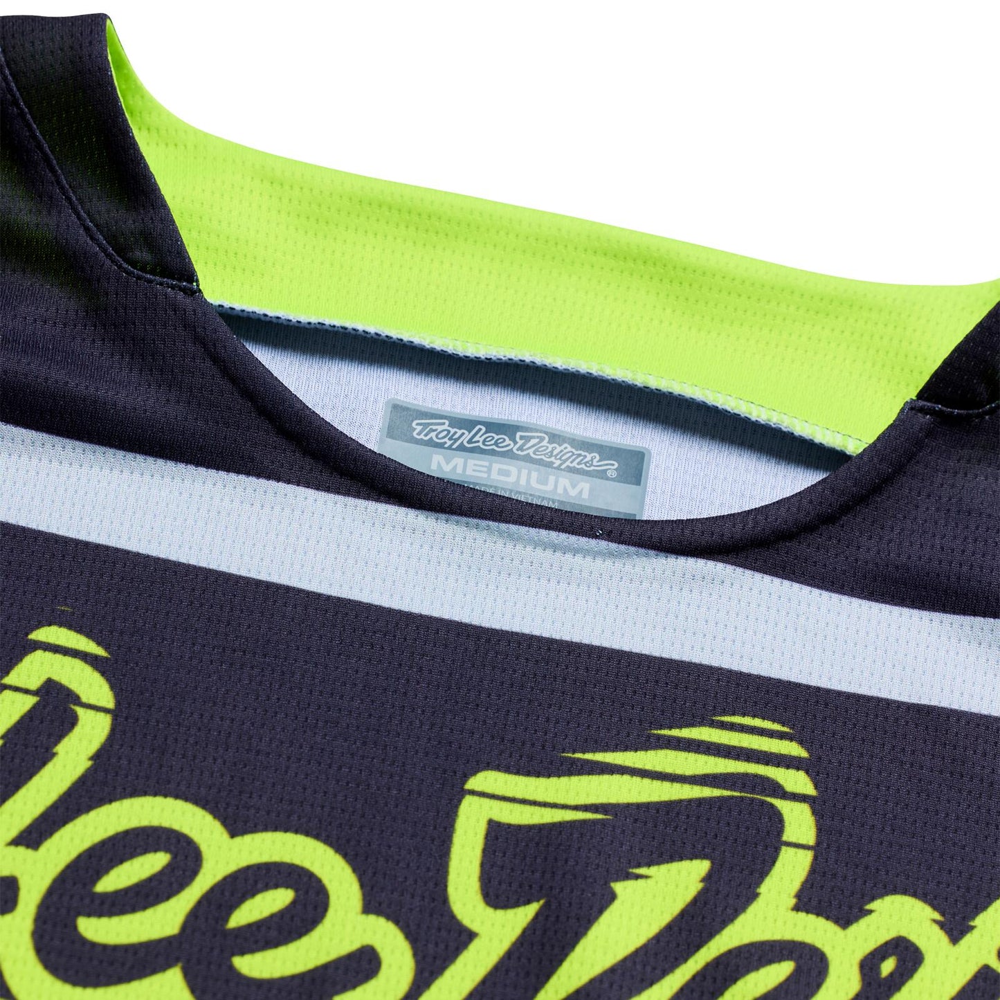 TLD 26.2 GP Pro Jersey - Stagger Gunmetal / Neo Yellow - view 3