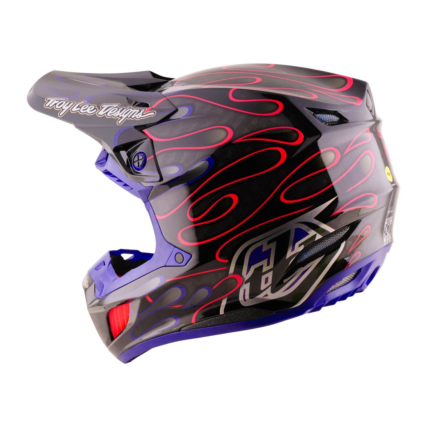 TLD 26.2 SE5 Carbon MIPS Helmet - Overspray Black / Magenta - view 2