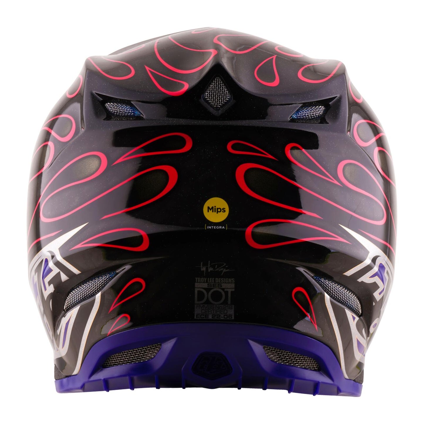 TLD 26.2 SE5 Carbon MIPS Helmet - Overspray Black / Magenta - view 3
