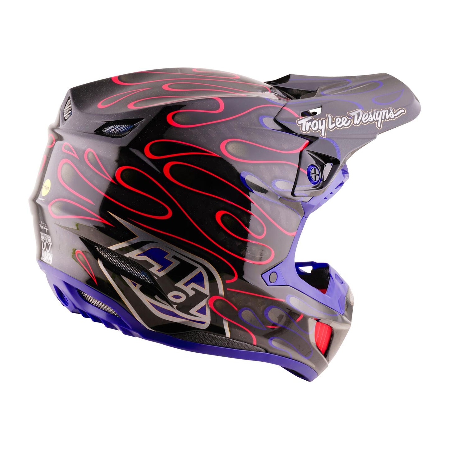 TLD 26.2 SE5 Carbon MIPS Helmet - Overspray Black / Magenta - view 4