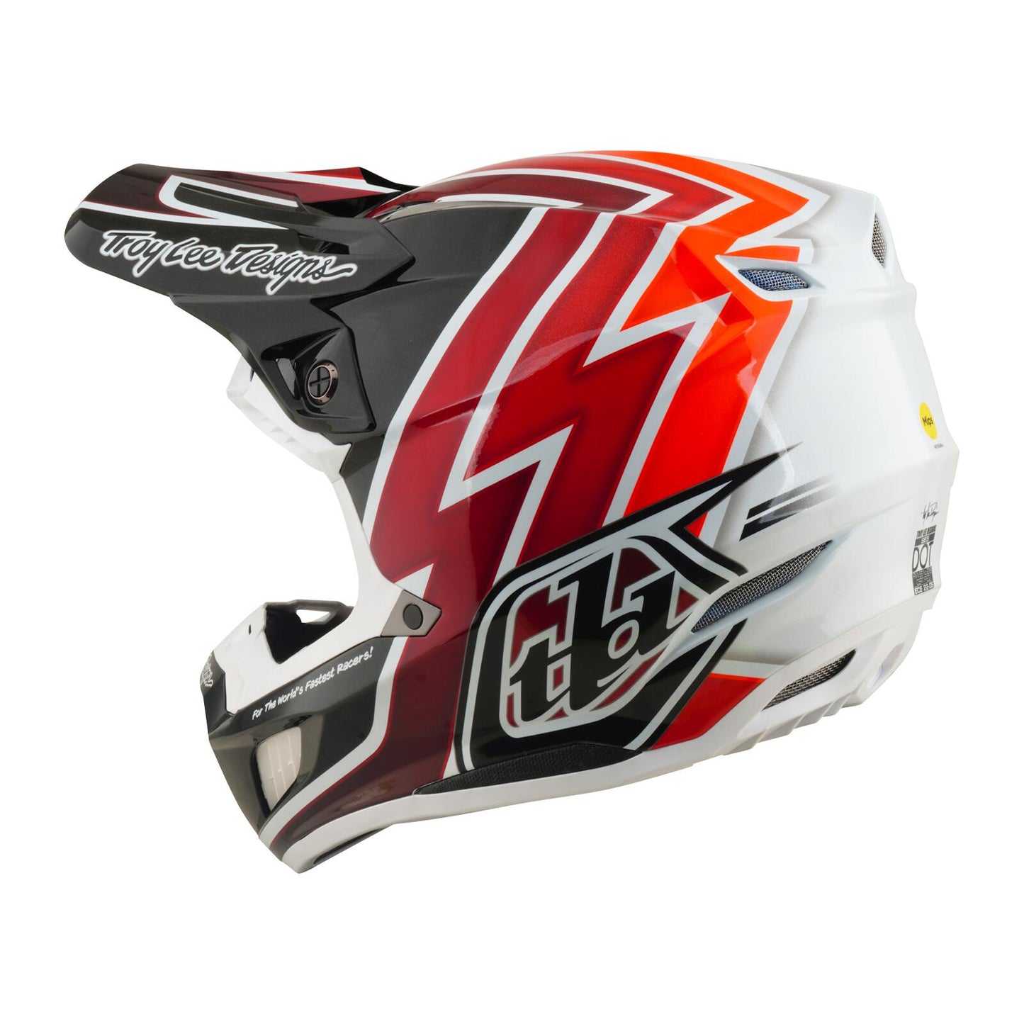 TLD 26.2 SE5 Composite MIPS Helmet - Boltz Black / Red - view 2