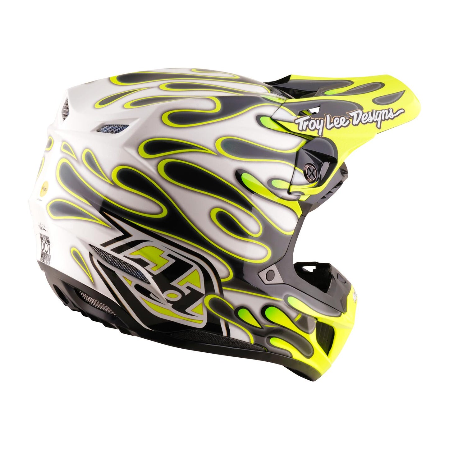 TLD 26.2 SE5 Composite MIPS Helmet - Overspray Charcoal / Flo - view 4