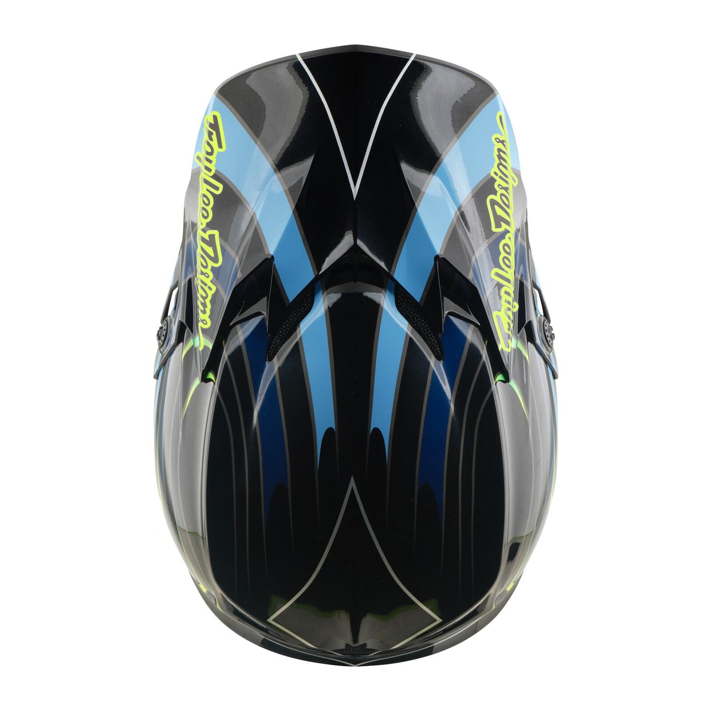 Troy Lee Designs 26.2 Youth SE4 GP Pro MIPS Helmet - Pulse Black / Flo Yellow