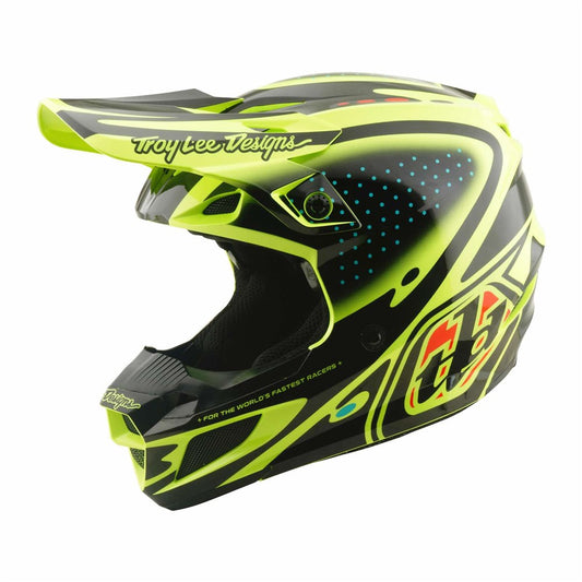 Troy Lee Designs 26.1 SE5 Polycarbonate MIPS Helmet - The Line Flo Yellow