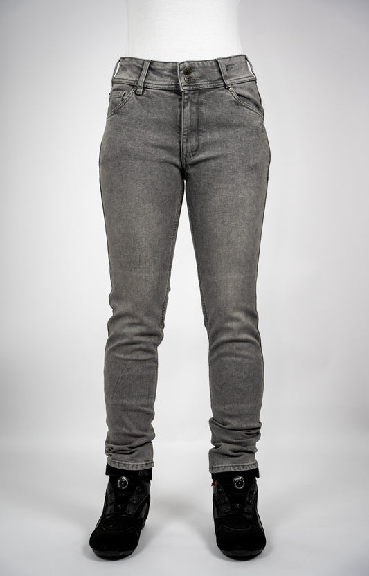 BULL-IT LADIES WILLOW SLIM JEANS REGULAR LEG - MID GREY