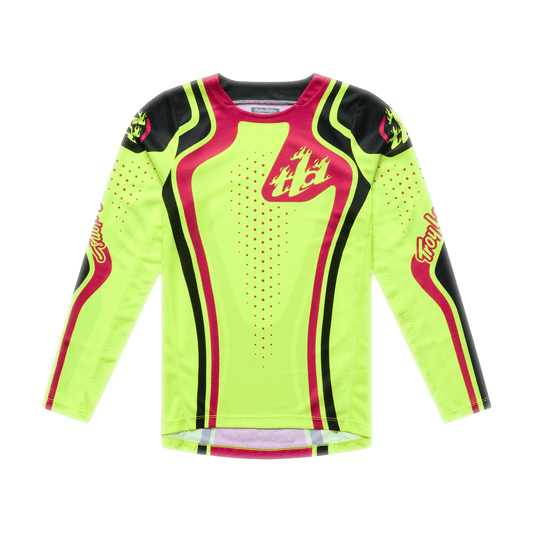 Troy Lee Designs 26.1 GP Pro Youth Jersey - Roller Flo Yellow / Fuchsia