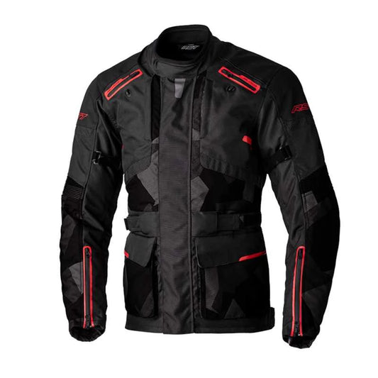 RST ENDURANCE CE WP JACKET - BLACK/CAMO/RED MONZA IMPORTS sold by Cully's Yamaha