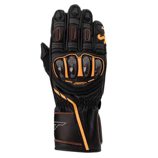 RST S-1 CE GLOVES - BLACK/GREY/NEON ORANGE MONZA IMPORTS sold by Cully's Yamaha