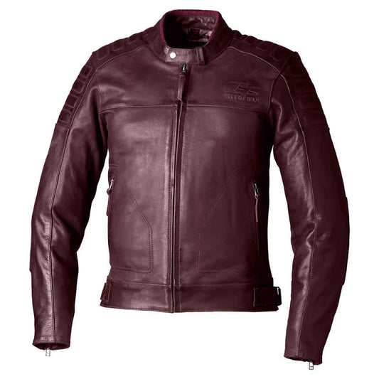 RST IOM TT BRANDISH 2 CE LEATHER JACKET - OXBLOOD MONZA IMPORTS sold by Cully's Yamaha