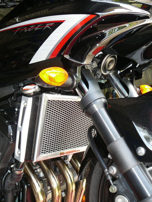 RAD GUARD RADIATOR GUARDS POLISHED ALLOY FZ6