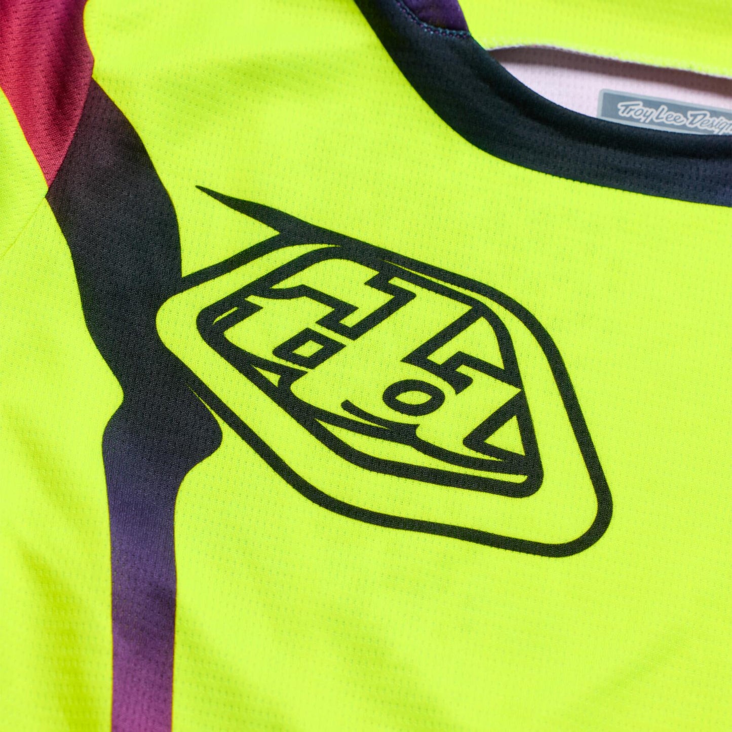 TLD 26.2 Youth GP Pro Jersey - Aura Flo Yellow - detail 2