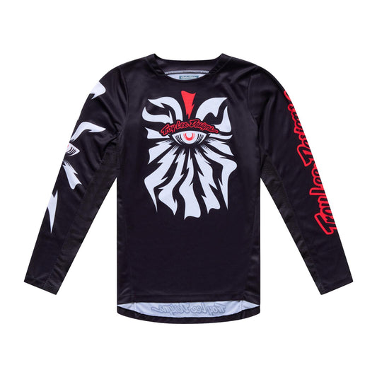 TLD 26.2 Youth GP Pro Jersey - Cyclops Black / Neo Red