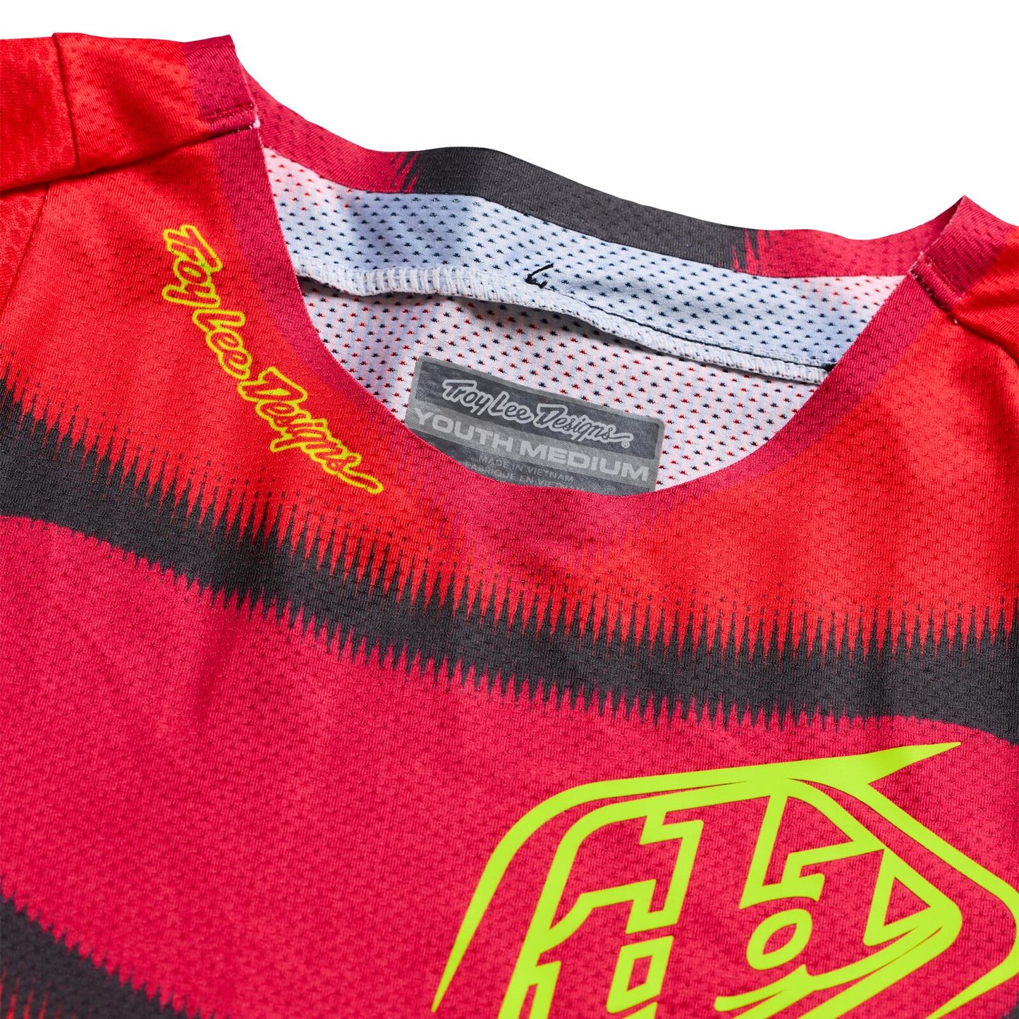 TLD 26.2 Youth SE Pro Jersey - Illusion Red / Black - detail 1