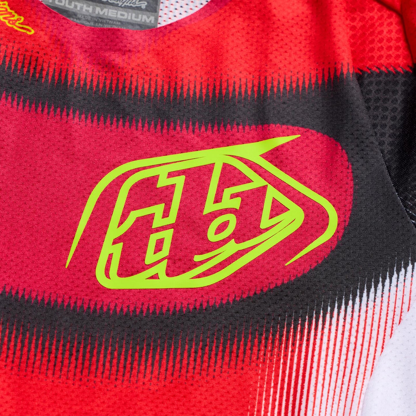 TLD 26.2 Youth SE Pro Jersey - Illusion Red / Black - detail 2