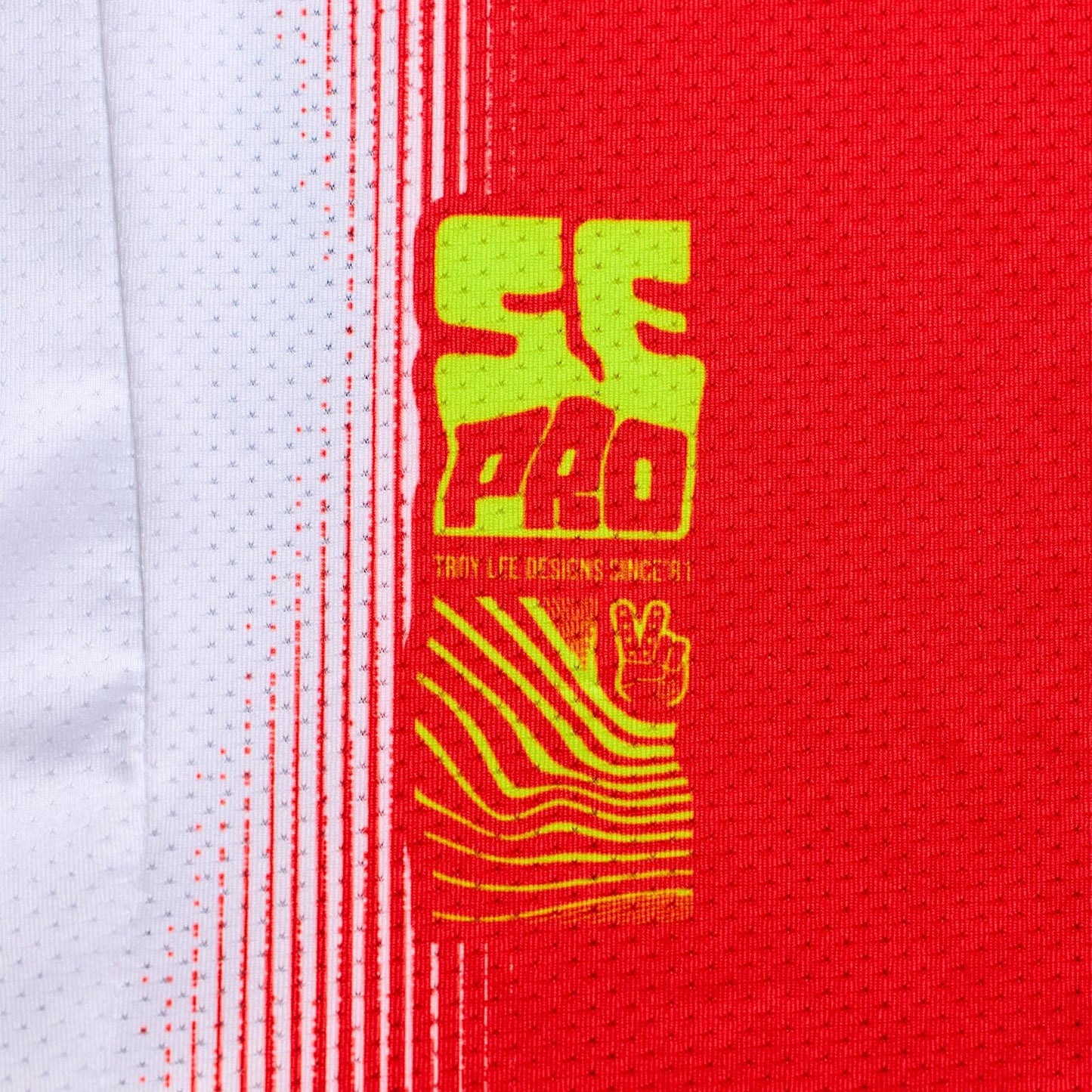 TLD 26.2 Youth SE Pro Jersey - Illusion Red / Black - detail 3