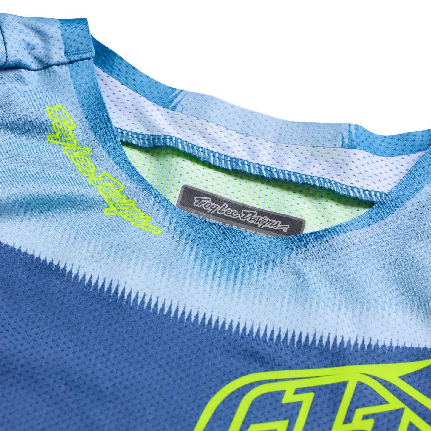 TLD 26.2 Youth SE Pro Jersey - Illusion Slate / Flo Yellow - detail 1