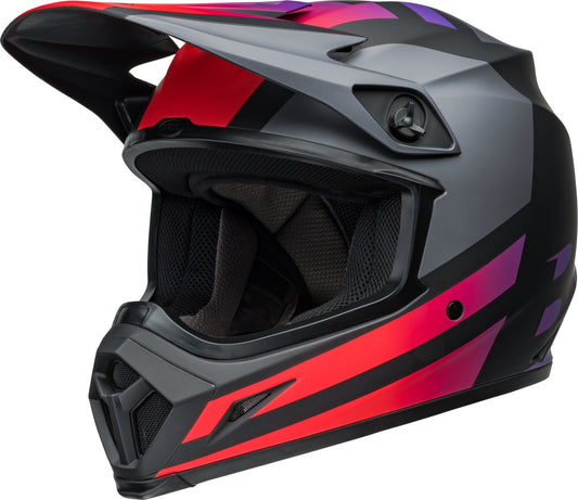 BELL 2024 MX-9 MIPS ALTER EGO HELMET - MATTE BLACK/RED