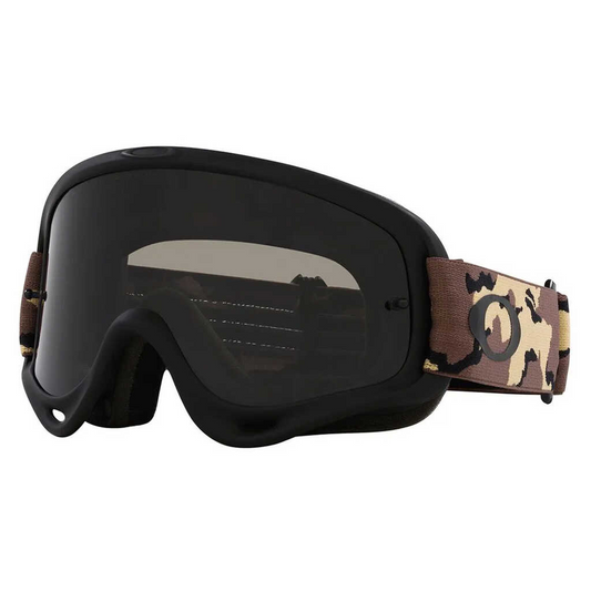 OAKLEY O FRAME DESERT CAMO SAND GOGGLES - DARK GREY & CLEAR LENS