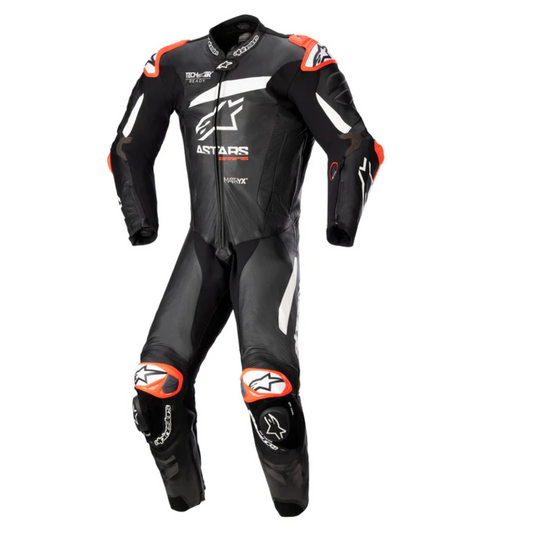 ALPINESTARS GP PLUS V4 1PC LEATHER SUIT - BLACK WHITE