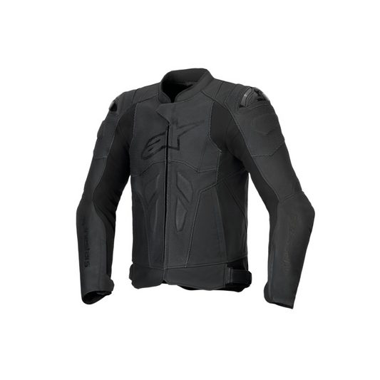 ALPINESTARS DUSK AIRFLOW LEATHER JACKET - BLACK BLACK