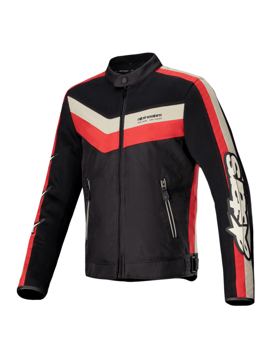 ALPINESTARS T DYNO AIR JACKET - BLACK BRIGHT RED ECRU