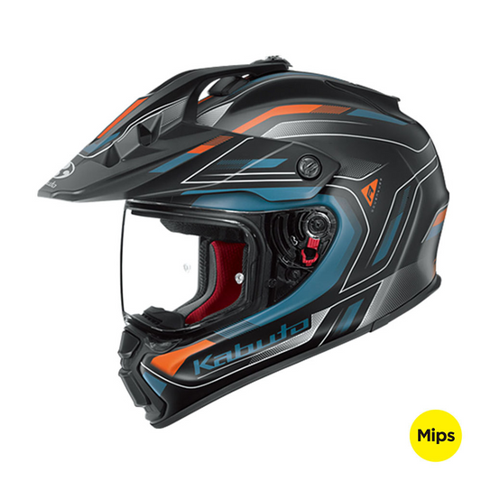 KABUTO GEOSYS GT MIPS BEAT HELMET - BLACK/BLUE