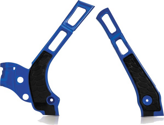 ACERBIS X-GRIP FRAME GUARDS YZ 125 250 05-25 BLUE-BLACK
