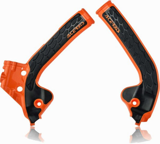 ACERBIS X-GRIP FRAME GUARDS KTM SX 85 18-24 ORANGE-BLACK