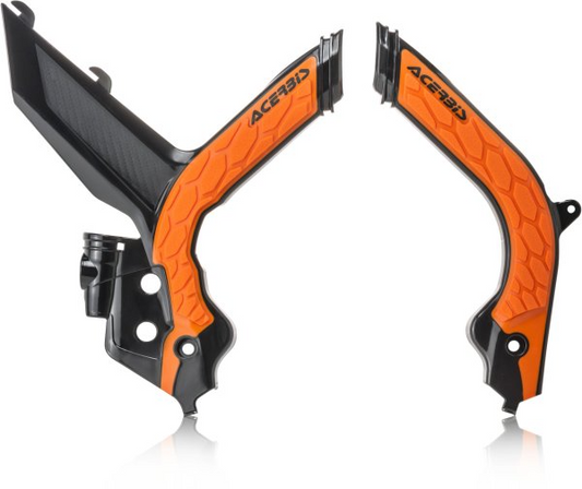 ACERBIS X-GRIP FRAME GUARDS KTM SX SXF 19-22 BLACK ORANGE