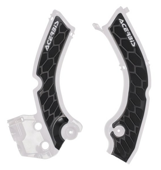 ACERBIS X-GRIP FRAME GUARDS TRIUMPH TF 24-25 WHITE-BLACK