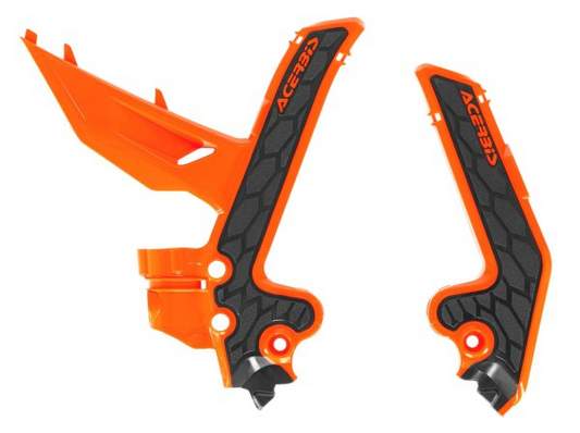 ACERBIS X-GRIP FRAME GUARDS KTM SX 85 25 ORANGE-BLACK