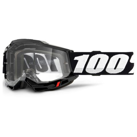 100% ACCURI 2 OTG BLACK GOGGLE - CLEAR LENS
