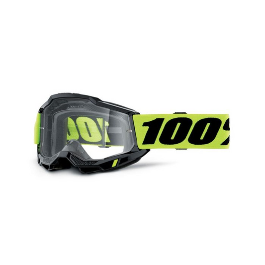 100% ACCURI 2 OTG NEON YELLOW GOGGLE - CLEAR LENS
