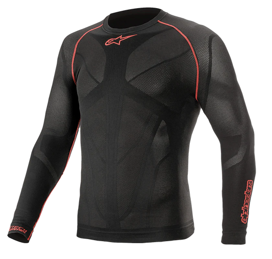 ALPINESTARS RIDE TECH V2 TOP L/S SUMMER - BLACK RED
