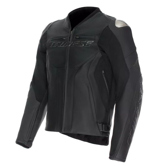 DAINESE RACING 5 LEATHER JACKET - BLACK/BLACK