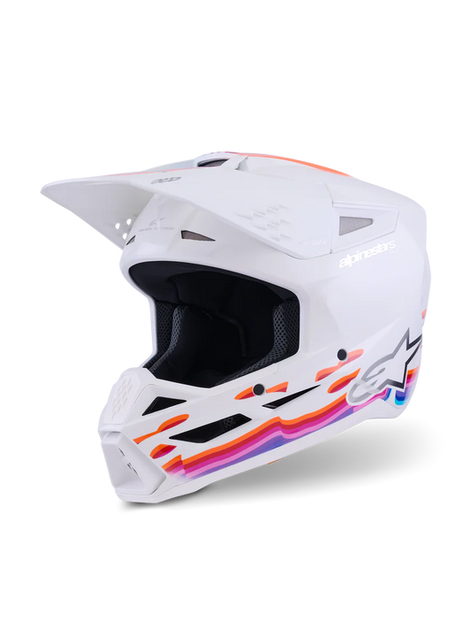 ALPINESTARS 2026 SM3 FORCE HELMET - WHITE GLOSSY