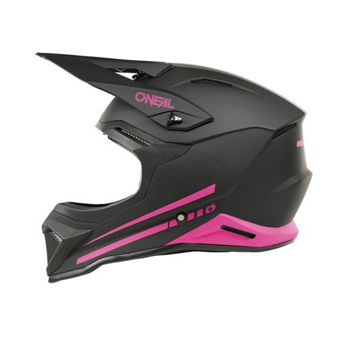 ONEAL 2025 YOUTH 1SRS STREAM HELMET - MATTE BLACK/PINK