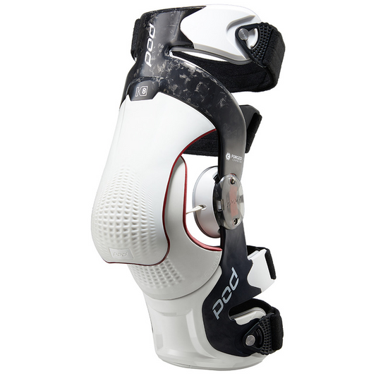 POD K8 3.0 CARBON/WHITE KNEE BRACE - LEFT