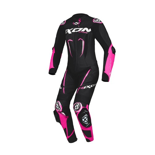 IXON VORTEX 3 LADIES 1PC SUIT - BLACK/WHITE/PINK