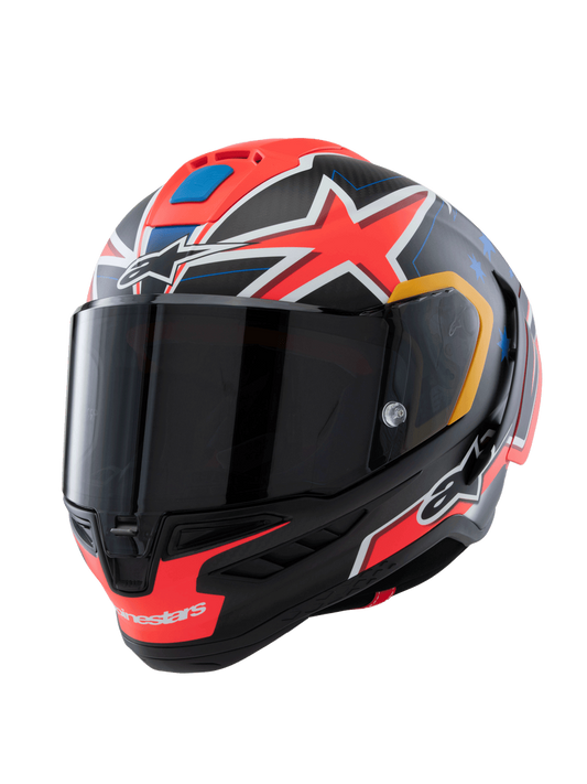 ALPINESTARS SUPERTECH R10 LE MILLER HELMET - CARBON RED MATT