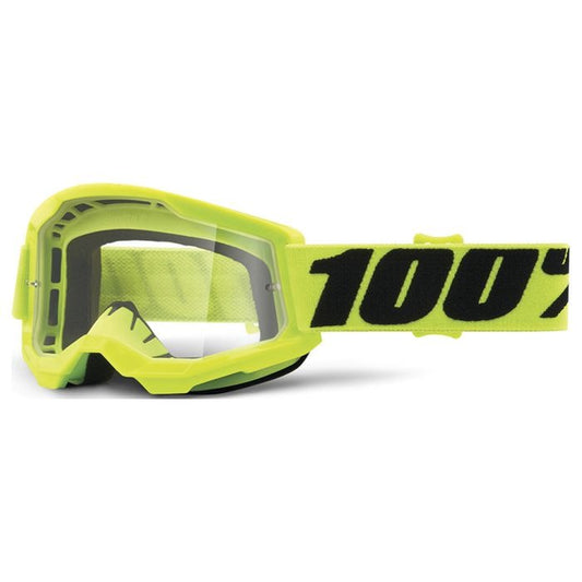 100% YOUTH  STRATA2  YELLOW GOGGLE - CLEAR LENS