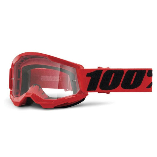 100% YOUTH  STRATA2  RED GOGGLE - CLEAR LENS