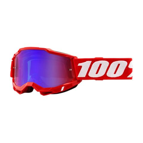 100% ACCURI 2 YOUTH GOGGLES - MIRROR RED/BLUE LENS