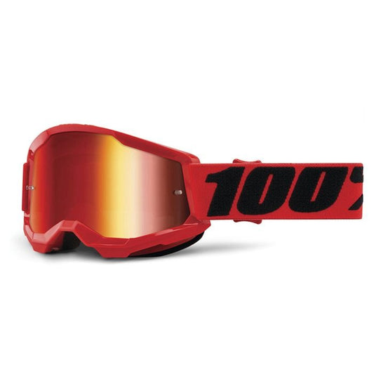 100% YOUTH  STRATA2  RED GOGGLE - RED MIRROR LENS