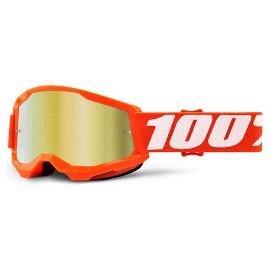 100% YOUTH  STRATA2  ORANGE GOGGLE - GOLD MIRROR LENS